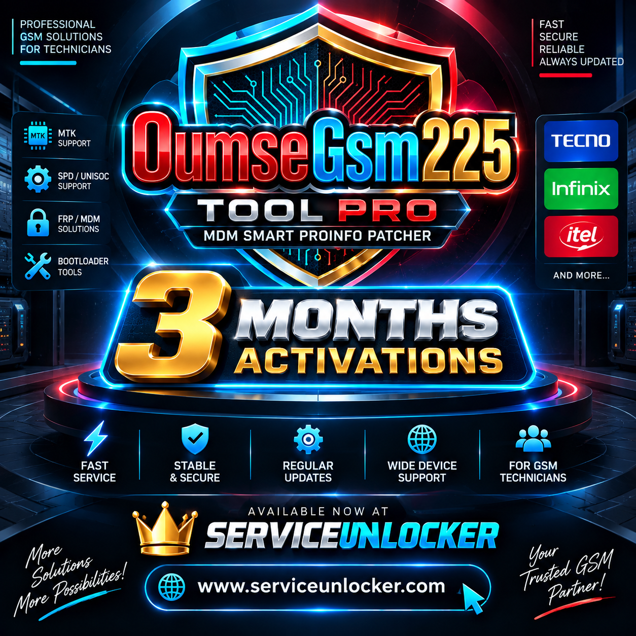 [NEW USER] OumseGsmToolPro - 3 months subscription - Reseller Official