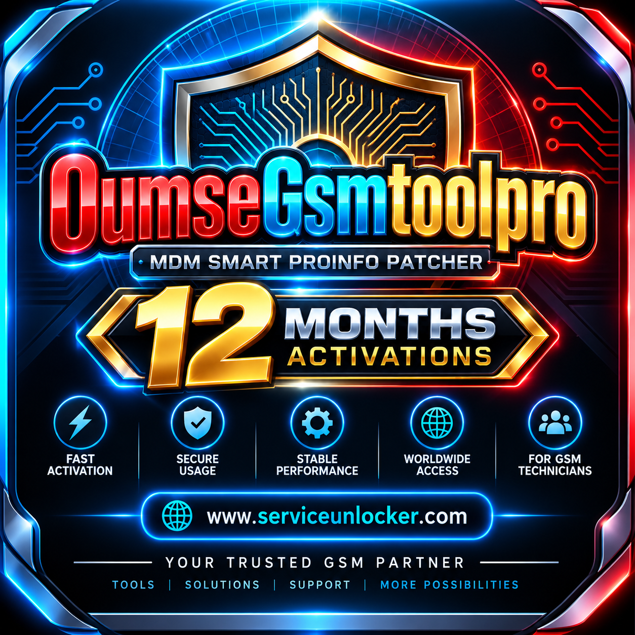 [EXISTING USER] OumseGsmToolPro - 12 months recharge - Reseller Official