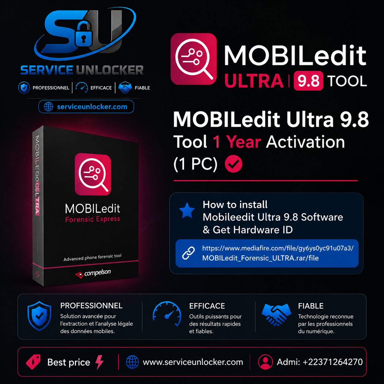 Mobiledit Ultra 9.8 Tool - [ 1 Year Activation 1 PC ]