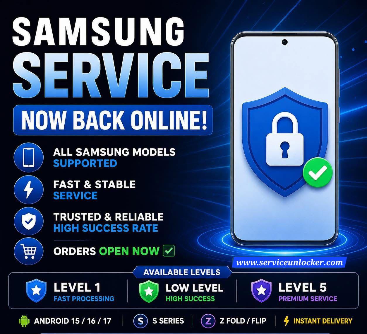 FRP Samsung-ONLY Android 16 Supported✅❌❌Security Patch: 02/03:2026-NOT SUPPORTED /✅ Contact WhatsApp 
