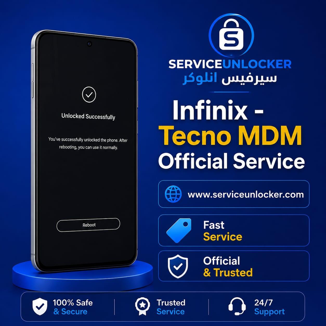 Tecno/iTel/Infinix ONLY MDM Remove Permanent Unlock By Imei +Lock Pic 1-6H⚡