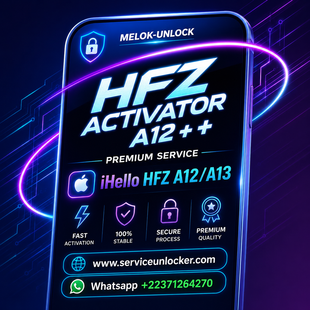 iHello HFZ A12/A13 (NO SIGNAL) iPhone XSMAX
