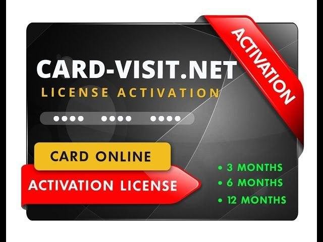 Card-Visit.Net License 6 Months Active/Renew 