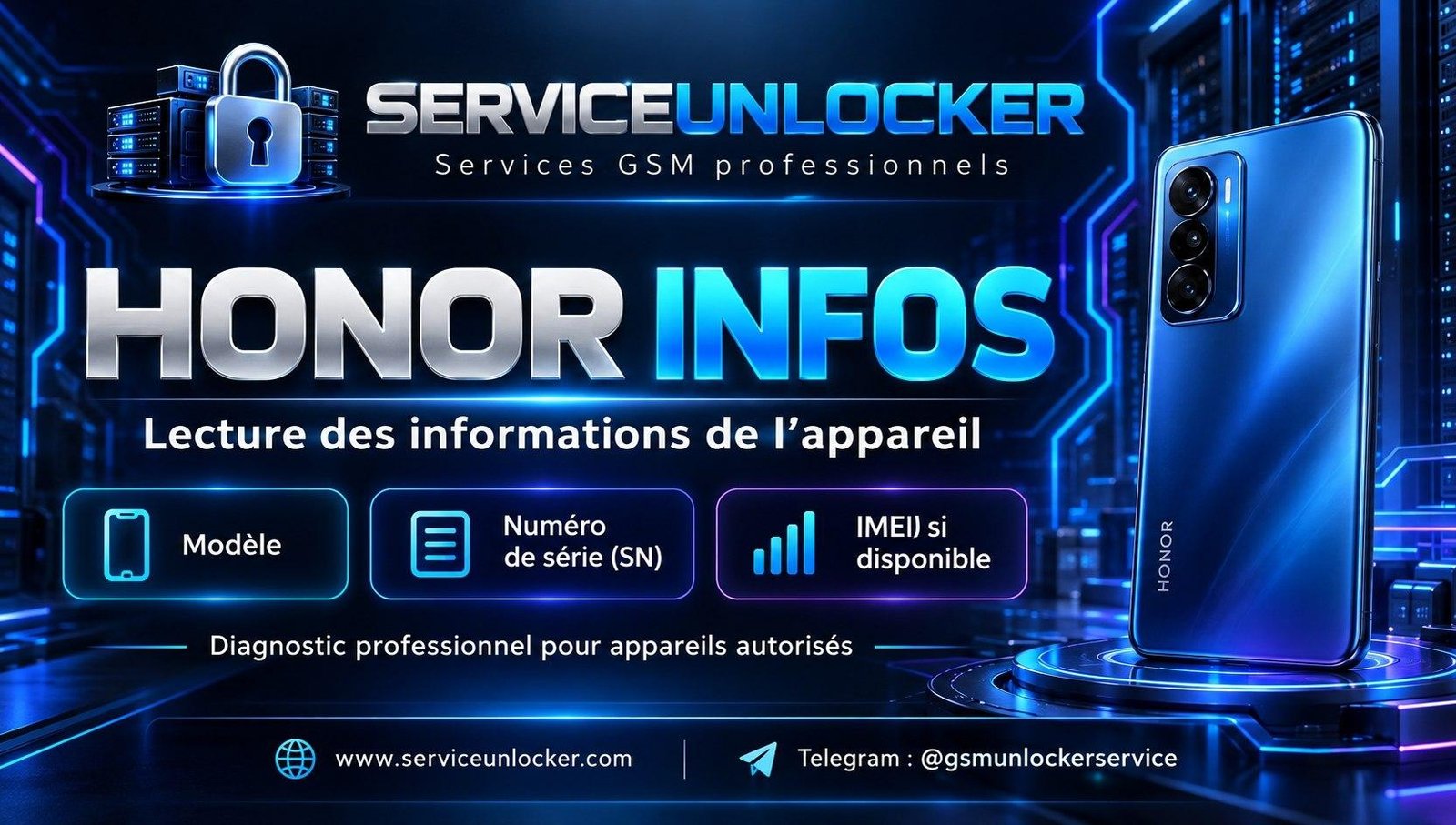 Honor imei To SN Convert with info instant ✅️